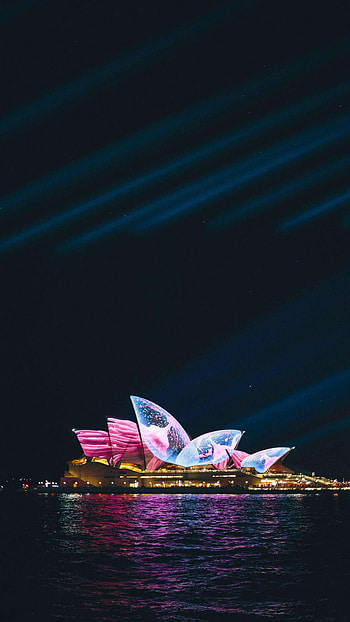 Vivid Sydney, Colorful display, Festive atmosphere, Travels HD phone wallpaper