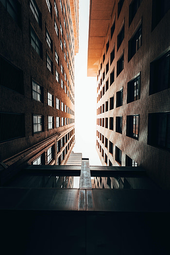 Cities, Sky, Building, Bottom View HD phone wallpaper