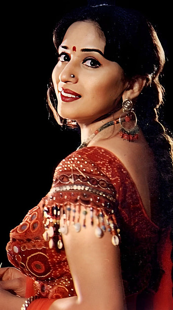 Madhuri Dixit, vintage, bollywood actress HD phone wallpaper