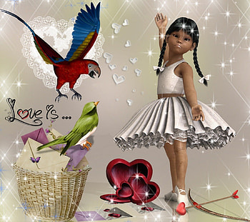 Dance with me, dance, bird, love, ballett, kid, girl HD wallpaper