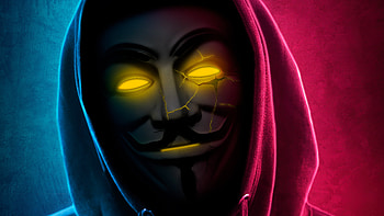 Golden Anonymus Boy , anonymus, mask, hoodie, artist, artwork, digital-art HD wallpaper