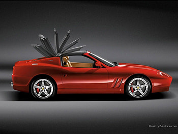 Ferrari-550 Barchetta, horse power, my ferrari HD wallpaper