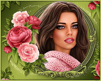 Flower Beauty, girl, flowers, roses, beauty, green HD wallpaper