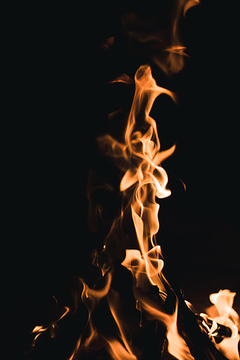 Fire, Dark, Flame HD phone wallpaper