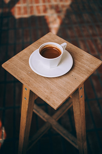 Food, Coffee, Wood, Wooden, Cup, Surface HD phone wallpaper
