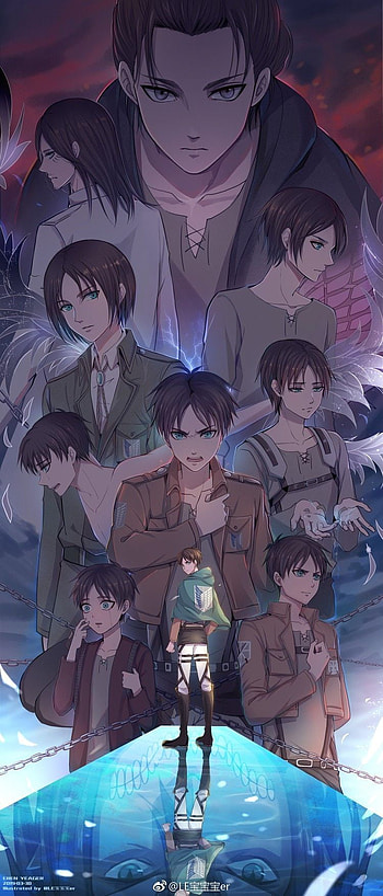 AoT All Erens, All Erens, Shingeki no kyojin all seasons HD phone wallpaper