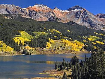 Nature, Water, Trees, Mountains, Autumn, Colors, Color, Ate HD wallpaper