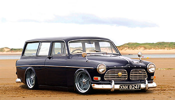 Volvo Amazon 122, classic, custom, car, beach, 122s, old, volvo, antique, amazon, vintage, 122, ocean HD wallpaper