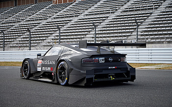 2022, Nissan Z GT500, , rear view, exterior, race car, tuning Nissan Z, black Nissan Z, japanese sports cars, Nissan HD wallpaper