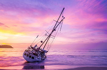 Beach-Yacht, Beach, nature, Sunset, Yacht HD wallpaper