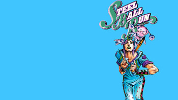 Vibrant Cyan : Steel Ball Run from Jojo's Bizarre Adventure, Anime, Jojo's Bizarre Adventure, Steel Ball Run, cyan HD wallpaper