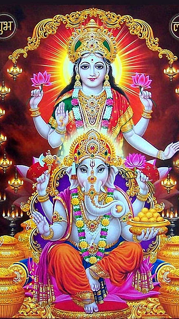 Lakshmi Ganesh, Hindu Lord HD phone wallpaper