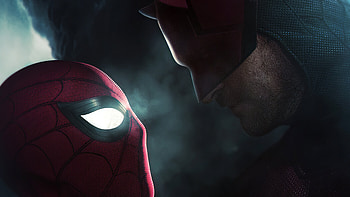 Spiderman Vs Daredevil, spiderman, superheroes, digital-art, artist, artwork, artstation HD wallpaper