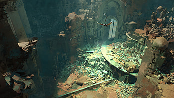 Enchanted Ruins: A Fantastical Cityscape in, fantasy, city, fantasy city HD wallpaper