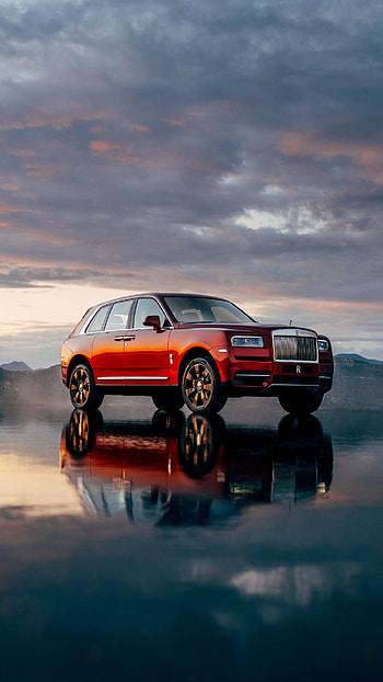 Off-road Rolls-Royce Cullinan, Red HD phone wallpaper