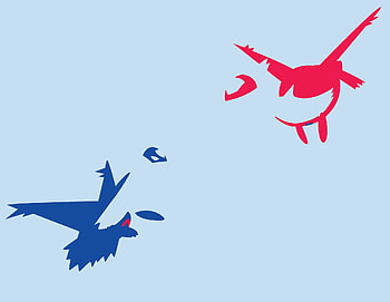 Minimalistic art, Latios HD wallpaper