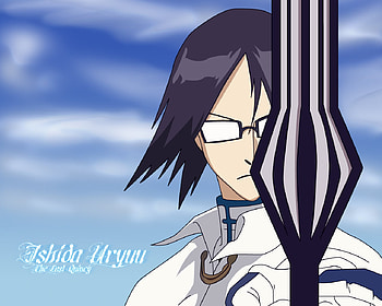 Uryuu Ishida, blue, ishida, bleach, anime, clouds, sky, quincy, uryuu HD wallpaper
