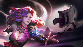 Fantasy girl, girl, pink, qianmi li, hand, fantasy HD wallpaper