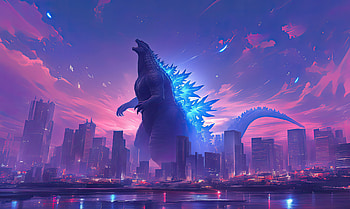 Godzilla Unleashed: Stunning Cityscape, Godzilla HD wallpaper
