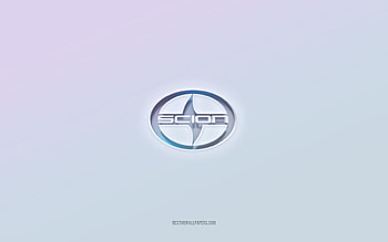 Scion logo, cut out 3d text, white background, Scion 3d logo, Scion emblem, Scion, embossed logo, Scion 3d emblem HD wallpaper