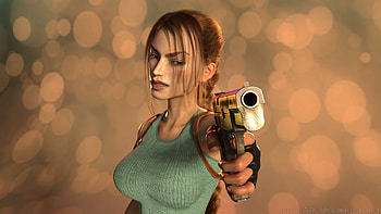 Classic Lara Croft , tomb-raider, lara-croft, artwork, artist, digital-art, deviantart HD wallpaper