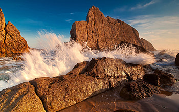 waves, fun, cool, nature, mountain HD wallpaper