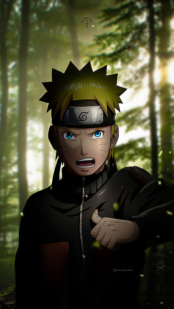 Naruto Uzumaki, art, black hair, Anime, Anas_Ahmed_Edits, Naruto Shippuuden, Boruto HD phone wallpaper