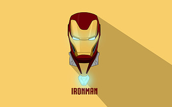 Artwork, Iron man, minimal HD wallpaper