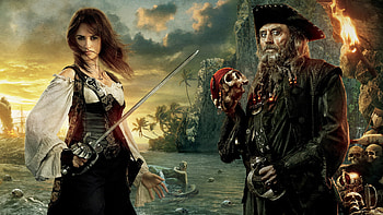 Ian McShane, Pirates of the Caribbean, Penelope Cruz, Blackbeard HD wallpaper