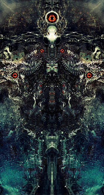 Art, Mask, Skeleton, Totem, Magical HD phone wallpaper