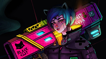 Cyberpunk Steroe Girl, cyberpunk, artist, artwork, digital-art, artstation HD wallpaper
