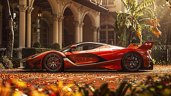 Ferrari FXX-K Evo — Quad : Autumn Courtyard, Ferrari FXX-K Evo HD wallpaper