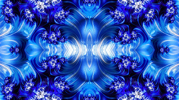Trippy Psychedelic Fractal, trippy, psychedelic, aesthetic, blue, Abstract, fractal, abstract blue HD wallpaper
