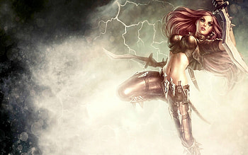 LADY of LIGHTNING, league of legends, lightning, game, girl HD wallpaper