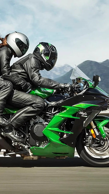 Ninja Bike, Couple, Bike Rider HD phone wallpaper