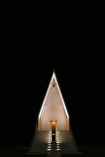 Architecture, Building, Dark, Church, Triangle HD phone wallpaper