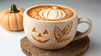 Pumpkin Spice Latte — Autumn Latte Art, pumpkin spice latte, latte art, mug HD wallpaper