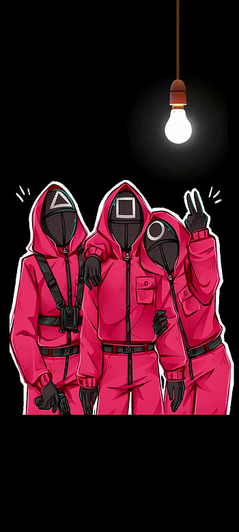 Squid game, magenta, art HD phone wallpaper