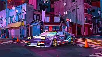 Cyber Digital Ride , scifi, cars, artist, artwork, digital-art HD wallpaper