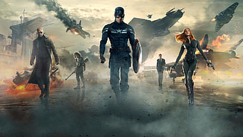 Movie - Captain America: The Winter Soldier Captain America Black Widow Natasha Romanoff Scarlett Johansson HD wallpaper