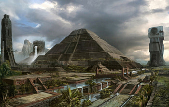 Painting, Egypt, abstract, fantasy, art, painting art HD wallpaper
