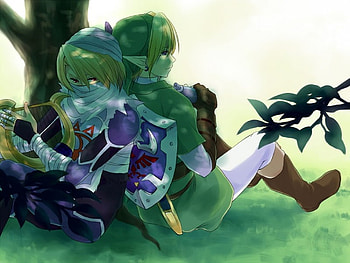 just chillin, music, video game, zelda, sheik, link, videogames HD wallpaper