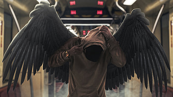 Hoodie Boy Wings , hoodie, wings, graphy HD wallpaper