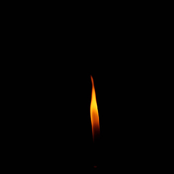 Fire, Dark, Flame, Minimalism, Candle HD phone wallpaper