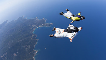 Tandem, Wingsuit Flying HD wallpaper