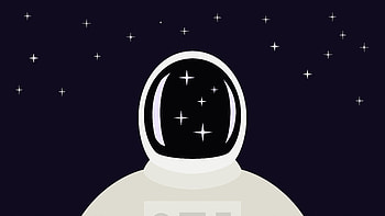 Space Man Illustration , astronaut, space, stars, dark, black, artist, artwork, digital-art, illustration, deviantart HD wallpaper