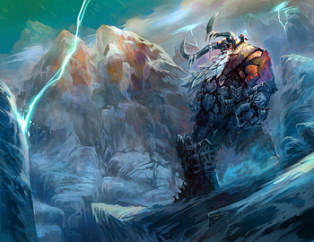 Guardian, jian guo, art, world of warcraft- wrath of the lich king, lich king, adventure, fantasy, video game, cg, wow, game, world of warcraft, warrior HD wallpaper