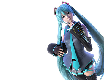 cg-hatsune_miku, blue, cute, vocaloid, long hair, dress, miku, 3d, cg, female, sexy, white, hatsune miku, hot, blue eye, blue hair, girl, anime girl, anime, realistic HD wallpaper