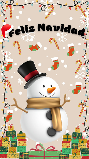Navidad, muñeco de nieve HD phone wallpaper