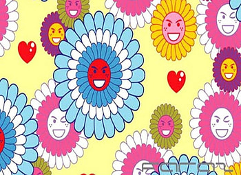 CARTOON FLOWERS, cartoon, , wallaper, flowers, flicker HD wallpaper